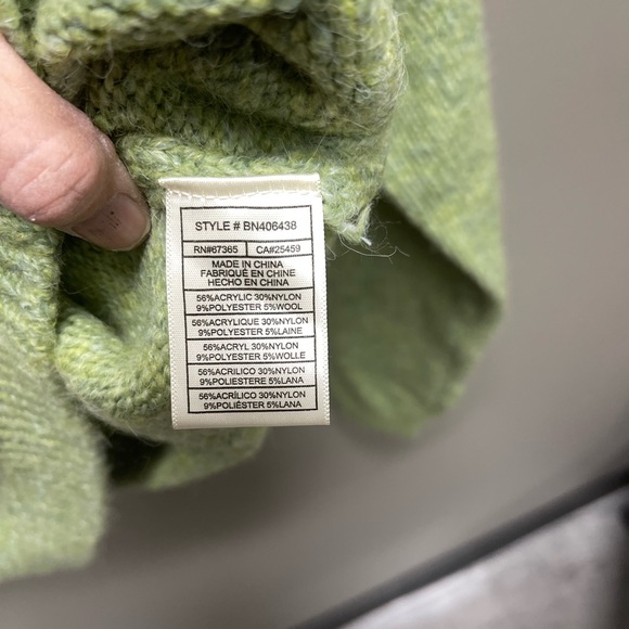 Steve Madden Light Green Textured Women's Sweater - Picture 4 of 4